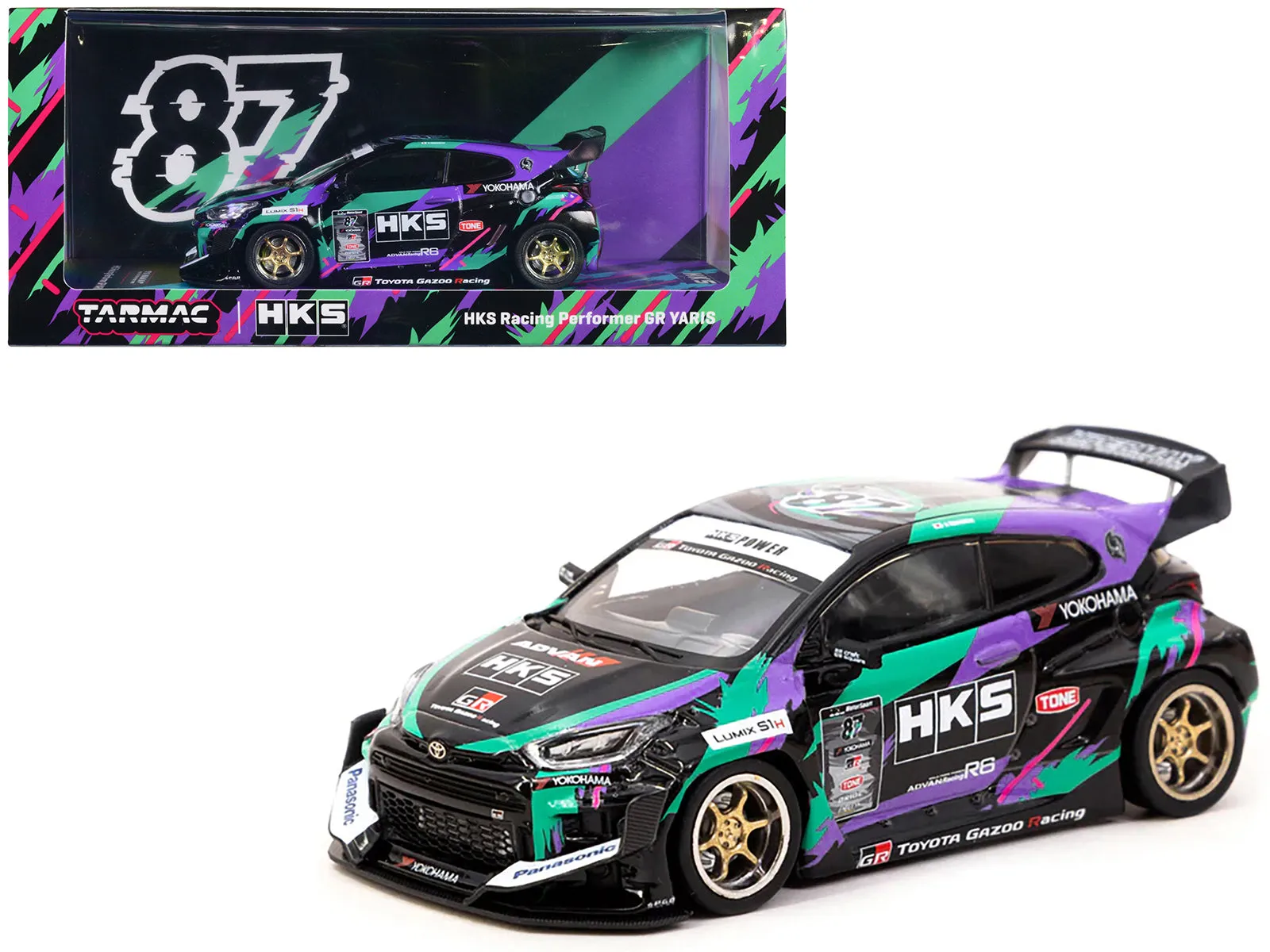 Toyota Yaris KS Racing Performer GR Hobby43 Series 1/43 Diecast Model Car by Tarmac Works