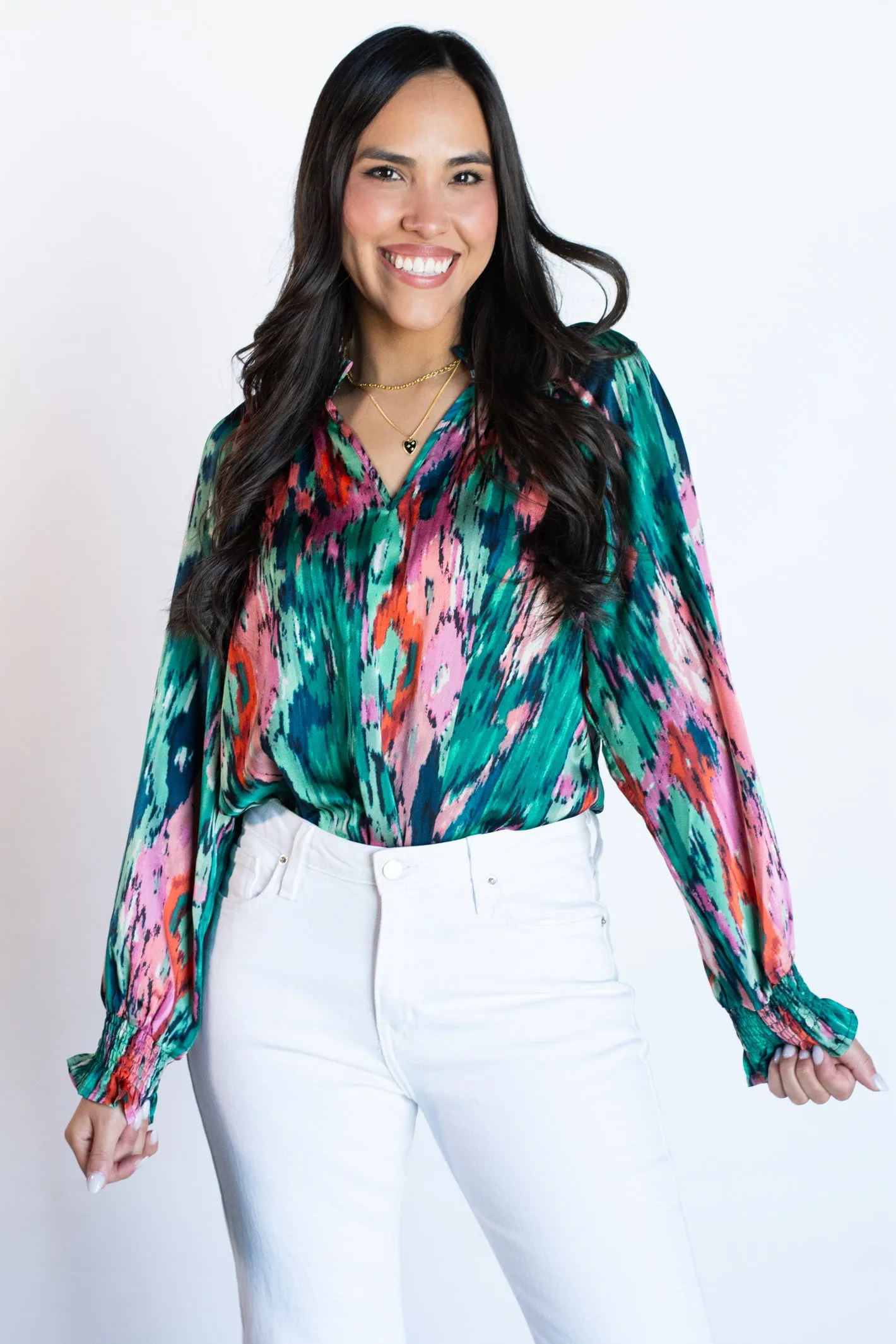 Up to Chance Multicolor Blouse