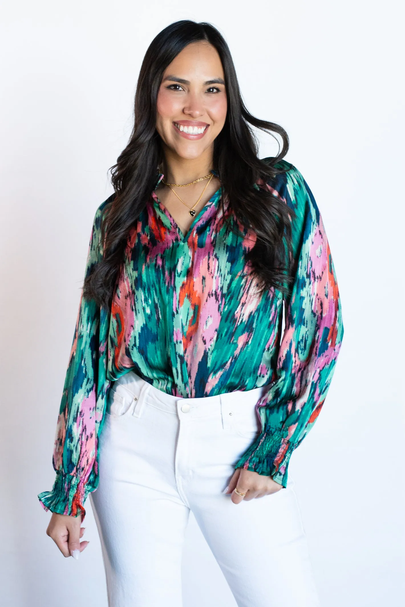 Up to Chance Multicolor Blouse